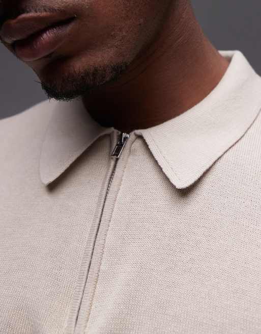 Topman – Basic-Polohemd in Beige, 3 von 4