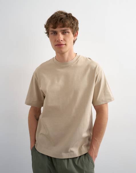 Topman - Beige T-shirt i afslappet pasform - view 1