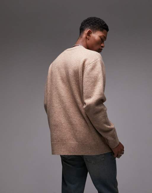 Topman – Beige tröja med broderade blommor, 4 av 4