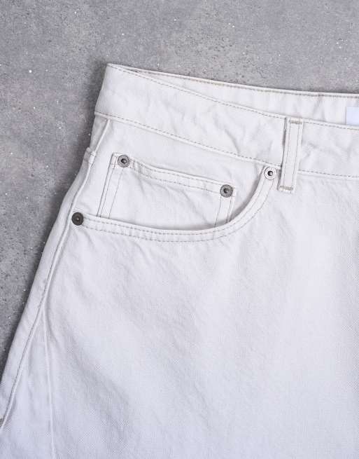 Topman – Benvita, styva jeans med barrelben, 5 av 7