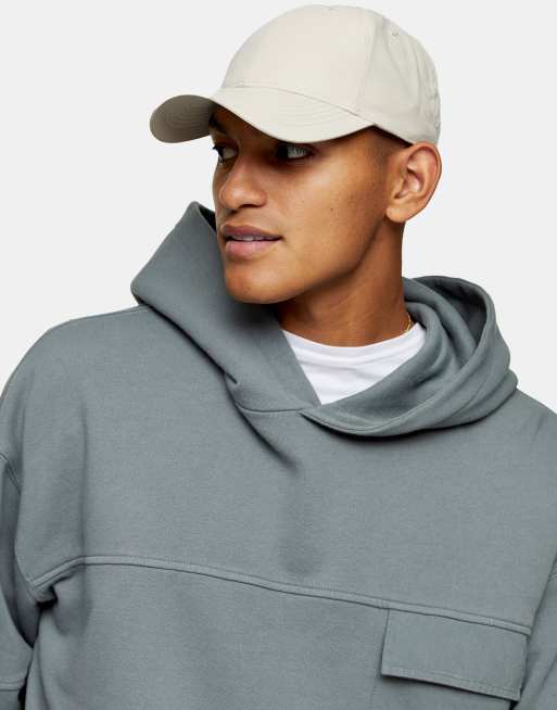 Topman – Beżowa klasyczna czapka z daszkiem