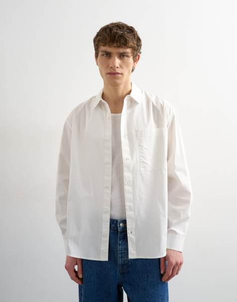 Topman – Biała luźna koszula popelinowa - view 1