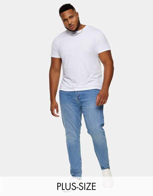 Big men in skinny hot sale jeans