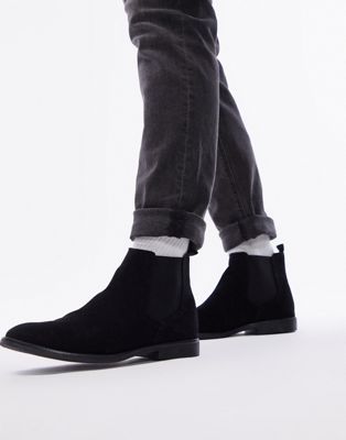Topman black faux suede spark lace up shoes - ASOS Price Checker