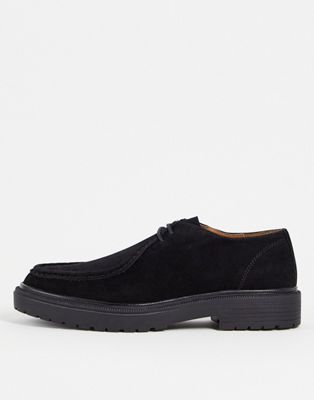Topman black hector wallaby apron shoes