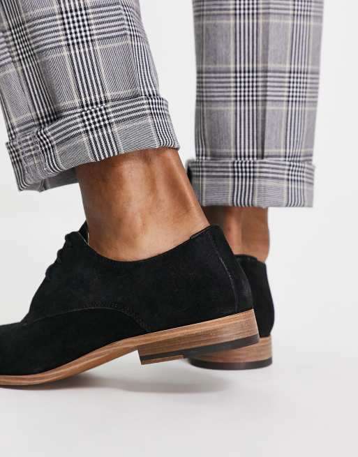 Topman black pu angus derby shoes | ASOS display picture 1