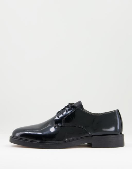 Topman black tyger derby shoes | ASOS