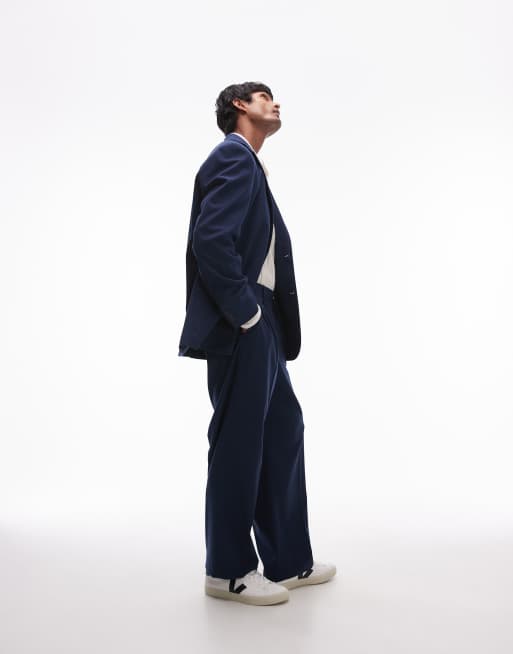 Topman - Blåt og oversized jakkesæt