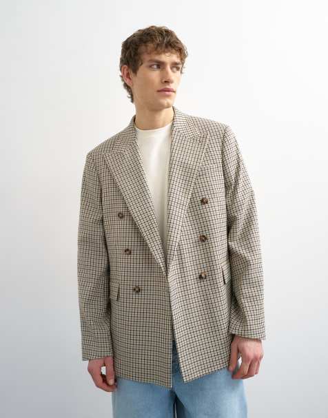 Topman – Blazer mit lockerem Schnitt und mehrfarbigem Vichy-Karomuster - view 1