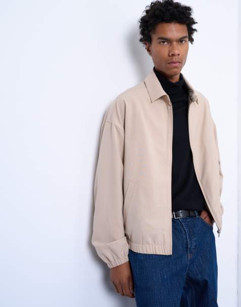 Topman - Blouson Harrington - Taupe - view 1