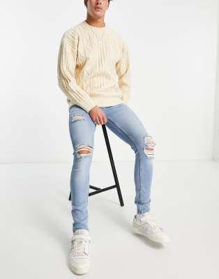 topman blowout jeans