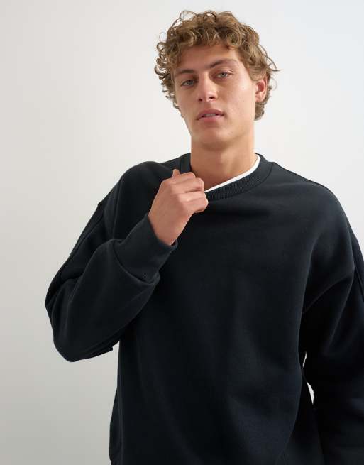 Topman bluza dresowa o luźnym kroju w kolorze czarnym, 3 z 5