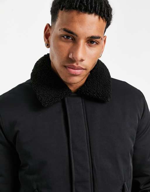 Bomber jacket with sherpa collar hotsell