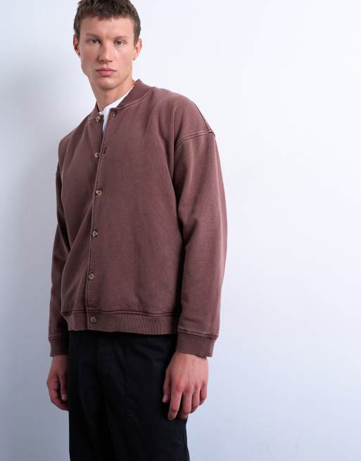 Topman - Bomber oversize - Marron délavé, 3 de 5