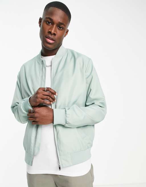 Topman - Bomber - Vert cendré