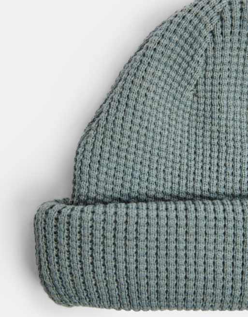 Topman - Bonnet côtelé style docker - Bleu, 2 de 3