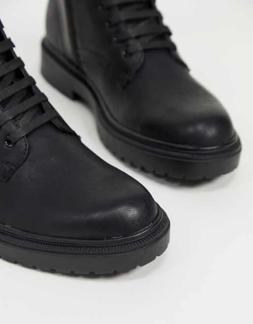 Topman leather clearance boots