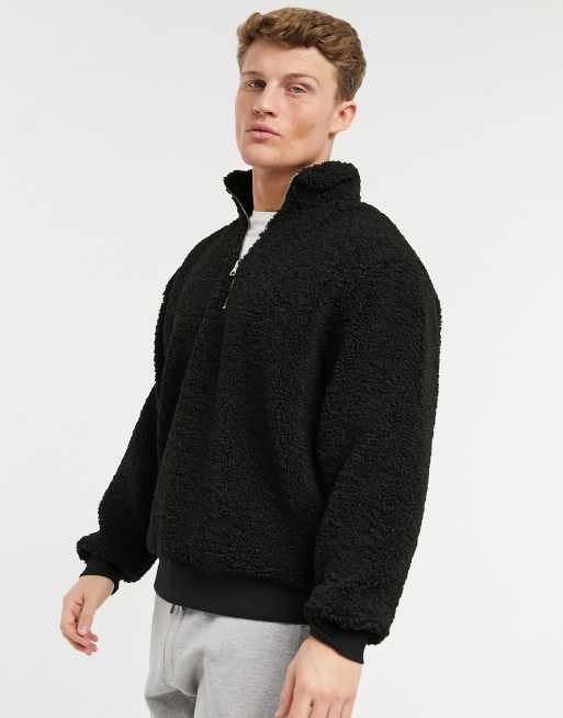 Black shop borg jumper