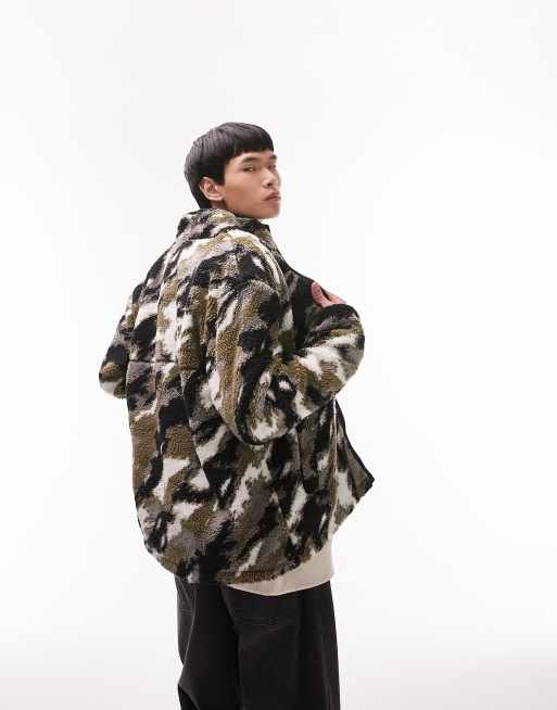 ASOS Puffer Jacket In Camo Print