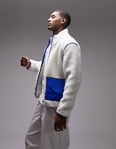 ASOS DESIGN teddy borg walker jacket with scenic print | ASOS