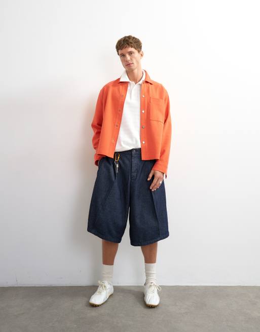Topman boxig jersey-shacket i korall, 3 av 5