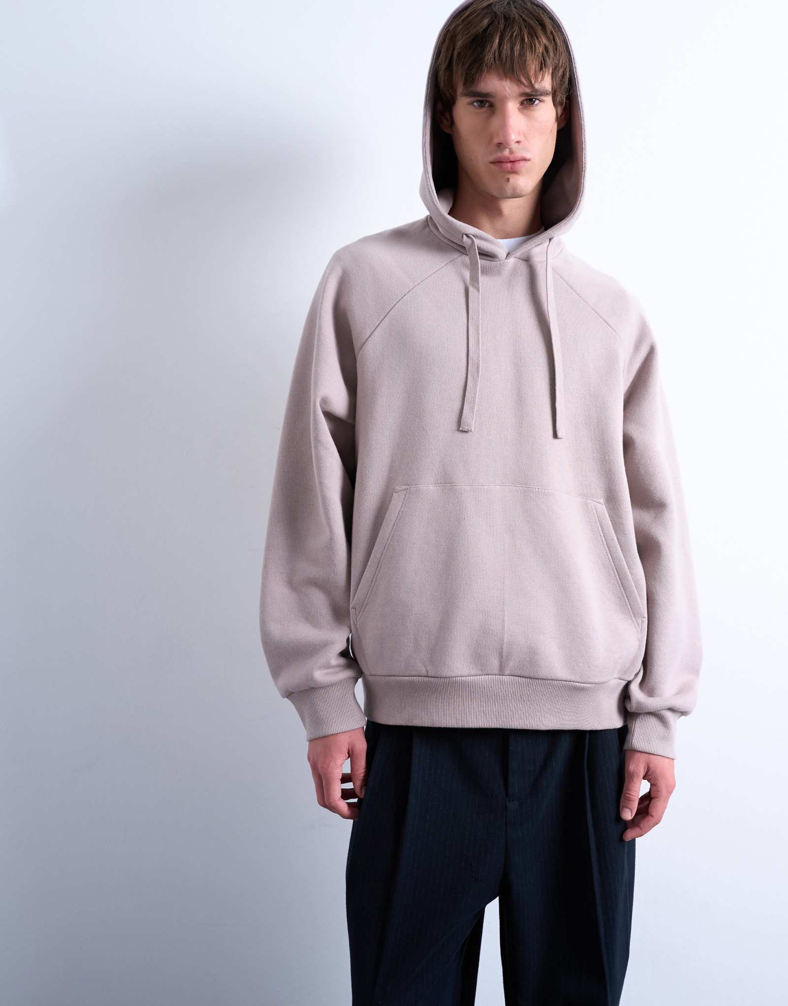 Облегающая толстовка Topman с капюшоном из норки