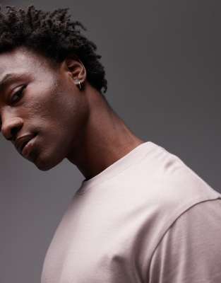 Topman Boxy Fit T-shirt In Brown