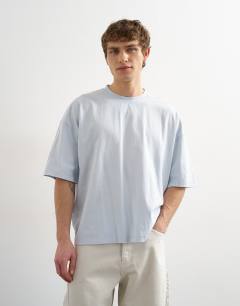 Boxy fit t-shirt in washed blue