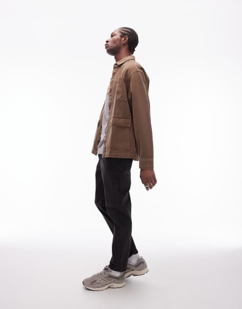 Topman – Brązowa koszula wierzchnia z długimi rękawami - view 1