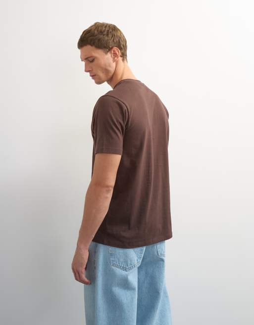Topman – Brązowy, klasyczny T-shirt, 5 z 7
