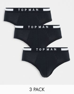 Topman briefs in black 3pk