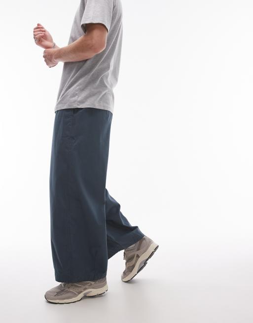 Topman - Broek met wijde pijpen in middenblauw, 5 van 5