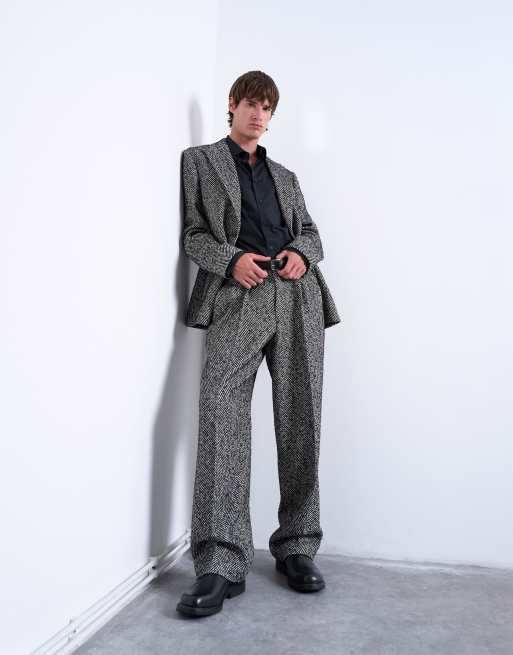 Topman - Pak met visgraatmotief in zwart, 3 van 3