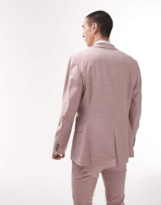 Topman - Bruiloft - Super skinny colbert met twee knopen in roze, 2 van 5