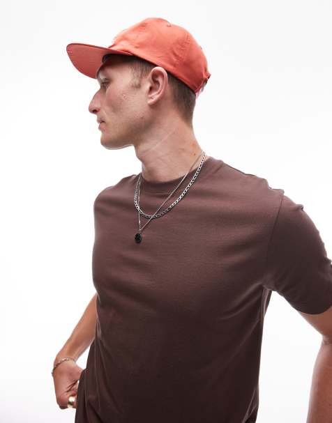 Topman – Brun t-shirt med klassisk passform - view 1