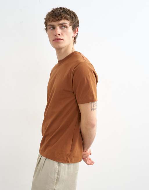 Topman – Brun t-shirt med klassisk passform , 3 av 5