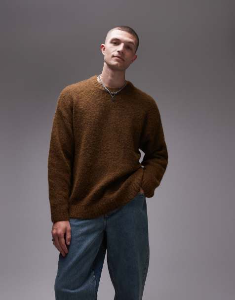 Topman - Brun trøje i afslappet pasform - view 1