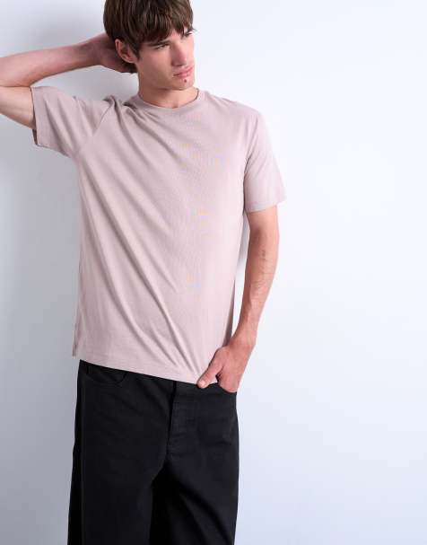 Topman – Brunrosa t-shirt med klassisk passform - view 1