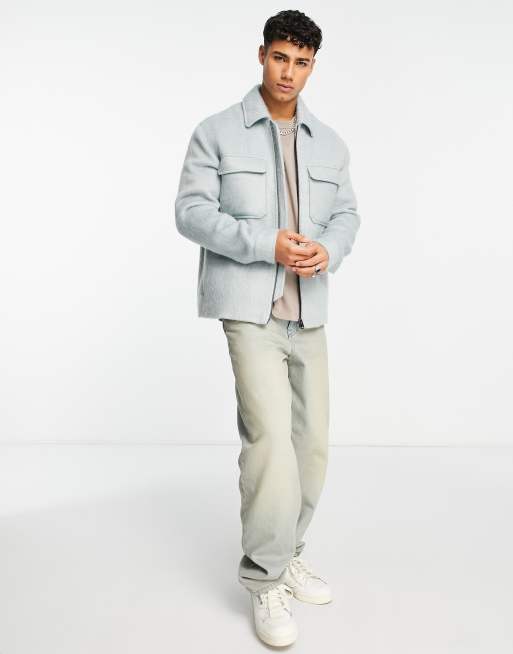 Light wool 2024 jacket mens