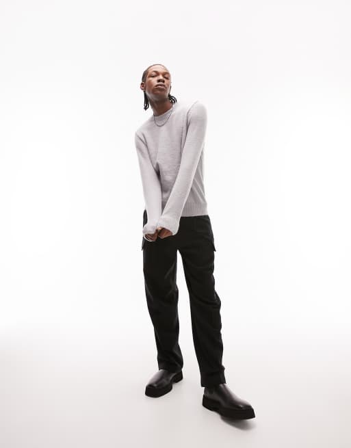 Light grey sales crew neck sweater