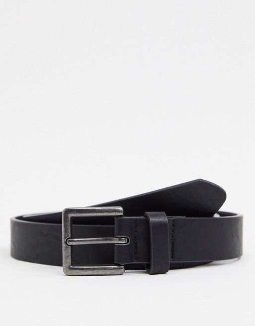 Topman buckle details belt in black