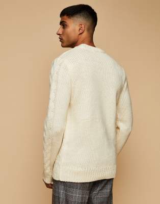 topman cable knit jumper