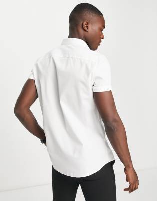 Camicia a maniche corte elegante bianca-Bianco - Topman Camicia donna  - immagine3