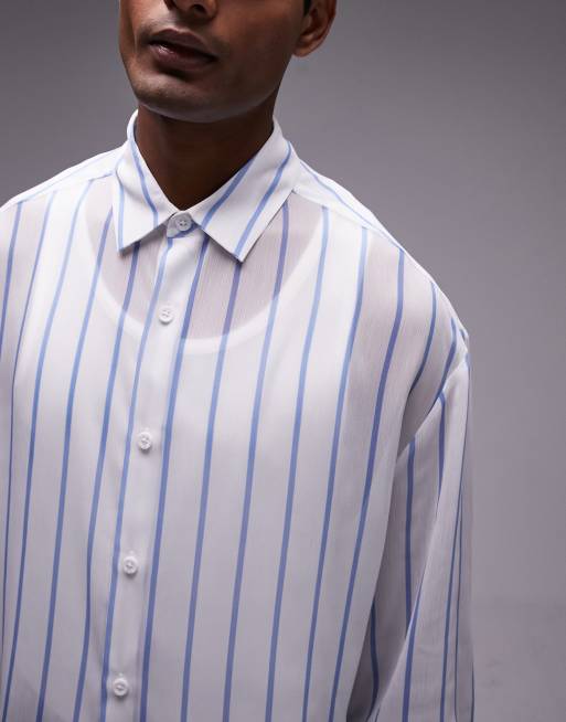 Camicia trasparente bianca sale
