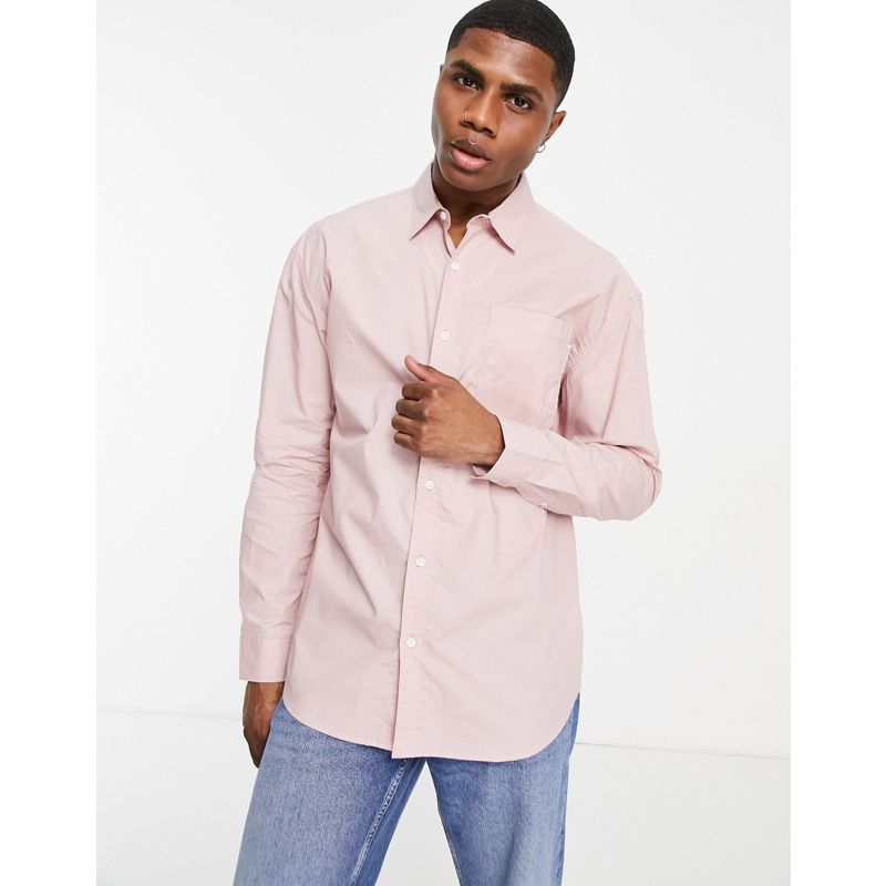 Camicie Camicie tinta unita Topman - Camicia oversize rosa