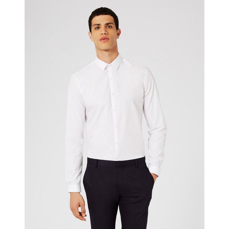 Topman - Camicia slim elegante bianca