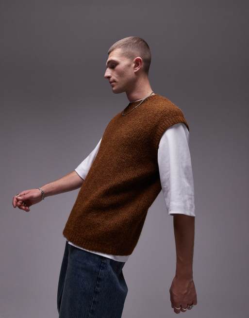 Topman - Canotta taglio comodo marrone