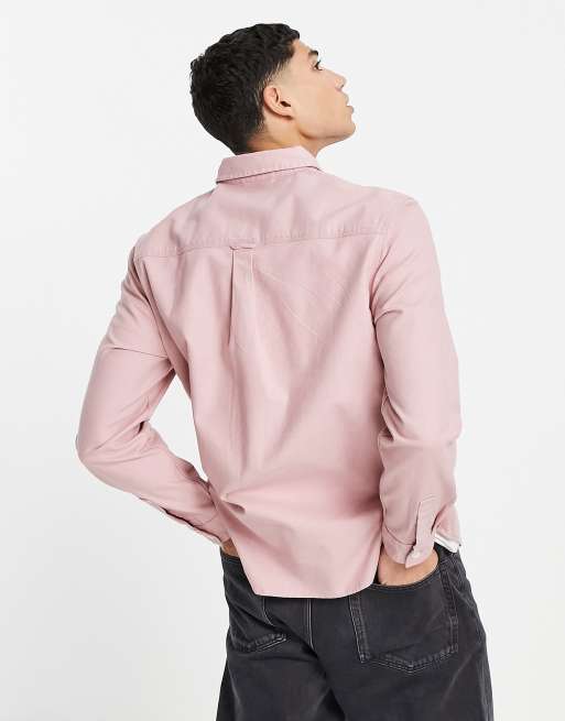 Topman canvas overshirt in pink, 2 of 4