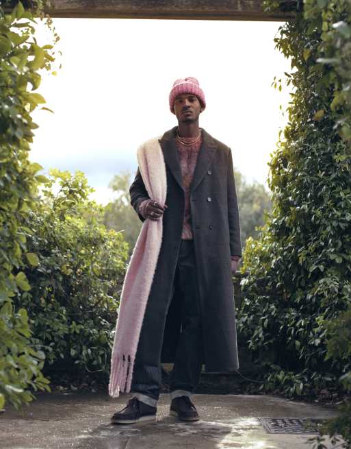 Topman - Cappotto monopetto a quadri heritage