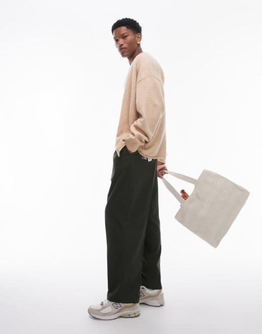 Topman - Cardigan color pietra con fiori ricamati, 3 di 4